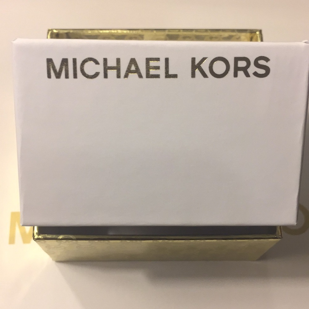 MICHAEL KORS - MK LOGO STUD EARRINGS (NEW) - Picture 7 of 8